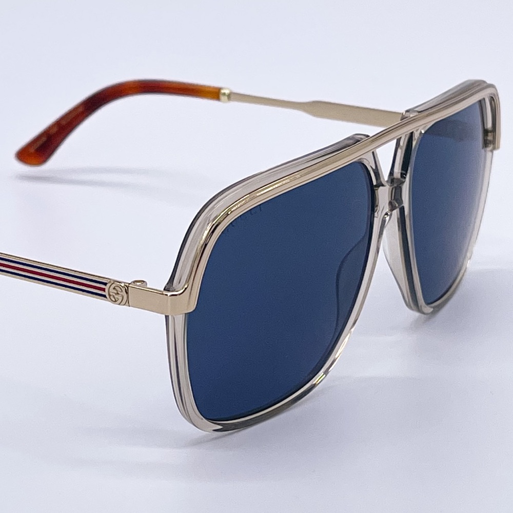 NEW GUCCI GG0200S 004 AVIATOR SUNGLASSES GUCCI - Picture 10 of 14